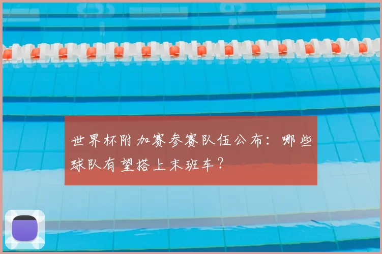 世界杯附加赛参赛队伍公布：哪些球队有望搭上末班车？
